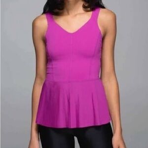 Lululemon Athletica Magenta Tank Top